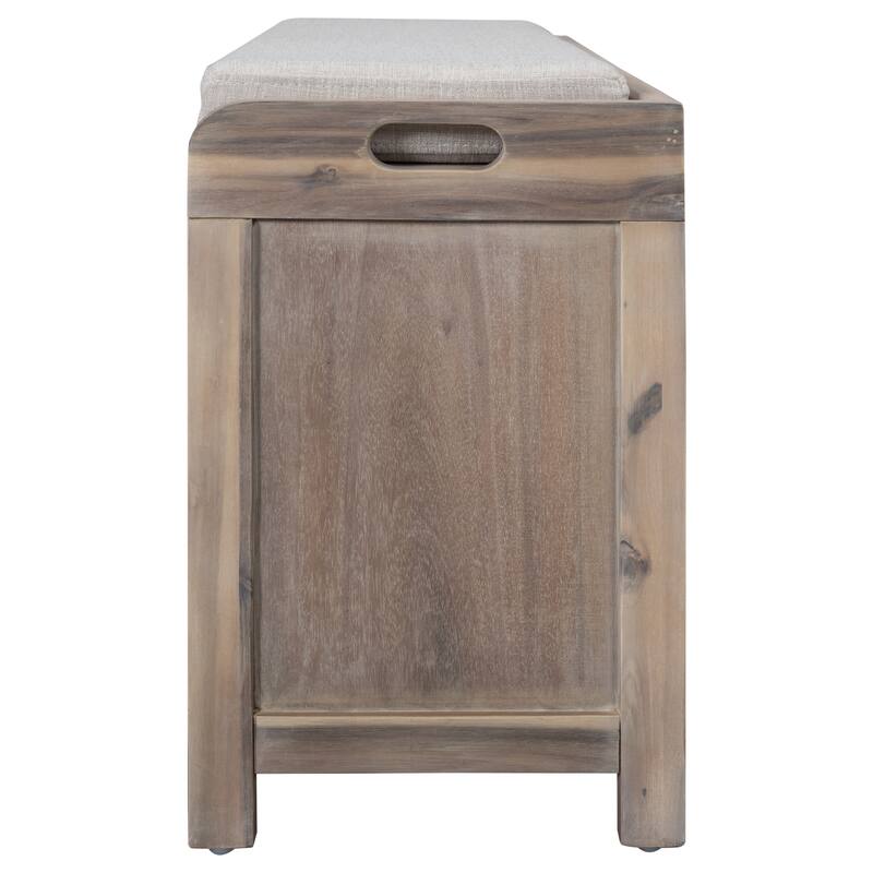 Nestfair Storage Bench Entryway Bench with Removable Basket and 2 Drawers