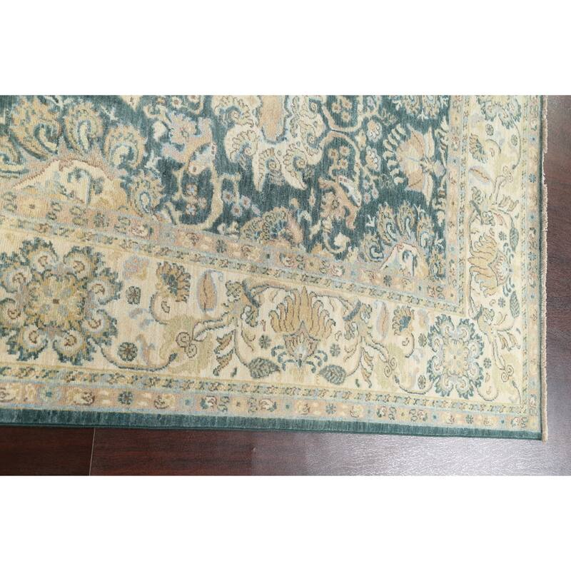 Vegetable Dye Traditional Floral Ziegler Wool Area Rug Hand-knotted - 6'7" x 9'0"