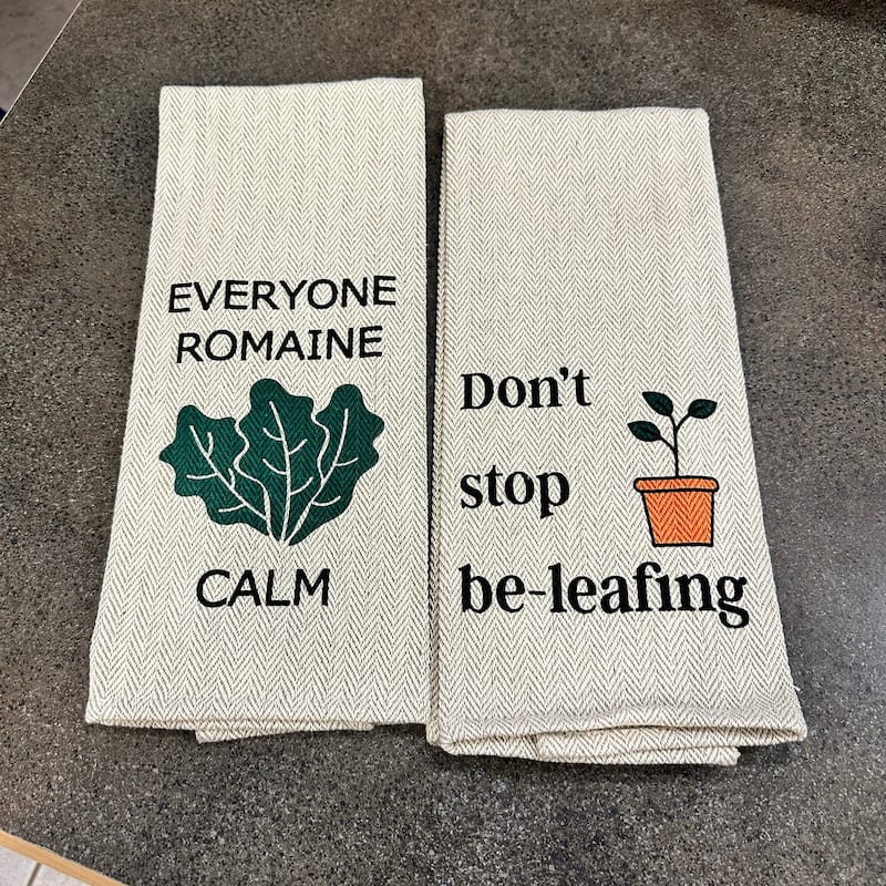 Tierra Garden Fun and Functional Tea Towel Two Pack 16"x28"