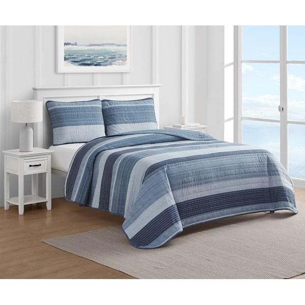 slide 2 of 17, Nautica Ridgeport Cotton Reversible Quilt Set