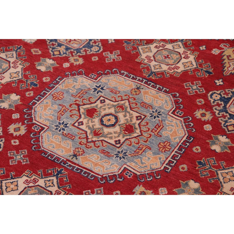 Rustic Kazak Max Red/Natural Wool Rug - 9'0'' x 12'0''