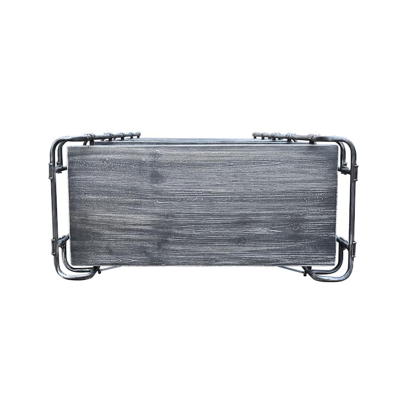 Yorktown Industrial 5 Shelf Firwood Bookcase by Christopher Knight Home