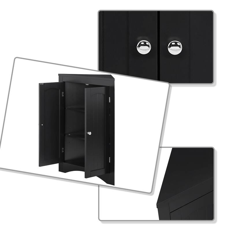 Classic Stylish Wooden Corner Storage Cabinet, For Indoor Use