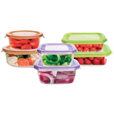 Westinghouse 6-Piece Glass Food Storage Container Set - 320ml to 650ml