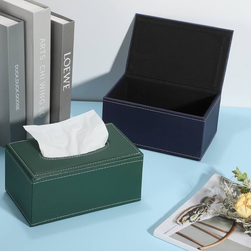 Tissue Box Cover with Magnetic Bottom, 1 Pcs