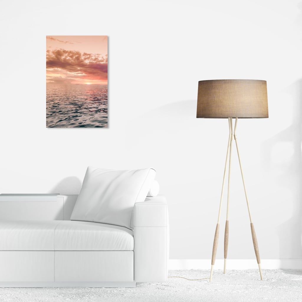 Wynwood Studio Canvas Nature and Landscape Terrestrial Sea Orange and Nautical & Coastal Wall Art Canvas Print