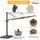 preview thumbnail 33 of 35, Clihome 11Ft Solar Tube Light Aluminum Patio Umbrella with Base