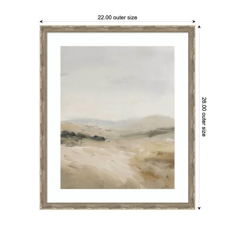 Kate and Laurel Fading Fields II by Amy Lighthall Framed Wall Art Print