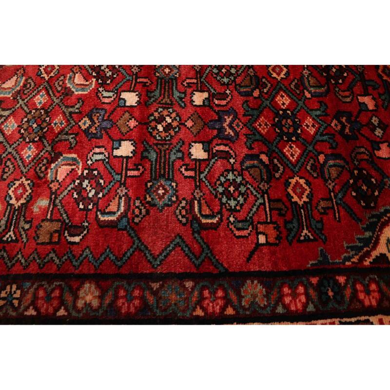 ECARPETGALLERY Hand-knotted Andelz Red Wool Rug - 4'9 x 8'5