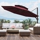 preview thumbnail 10 of 34, 11.5-foot Outdoor Round Cantilever Umbrella