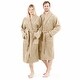 preview thumbnail 55 of 77, Authentic Hotel Spa Unisex Turkish Cotton Terry Cloth Bath Robe with single letter White Bookman Monogram.