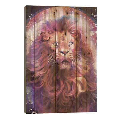 Nova Print On Wood by Louise Goalby - Multi-Color