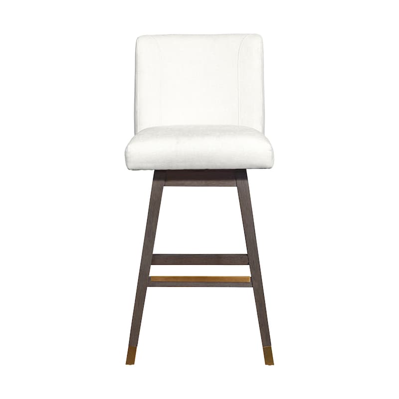 Basila Upholstered Bar or Counter Height Swivel Barstool