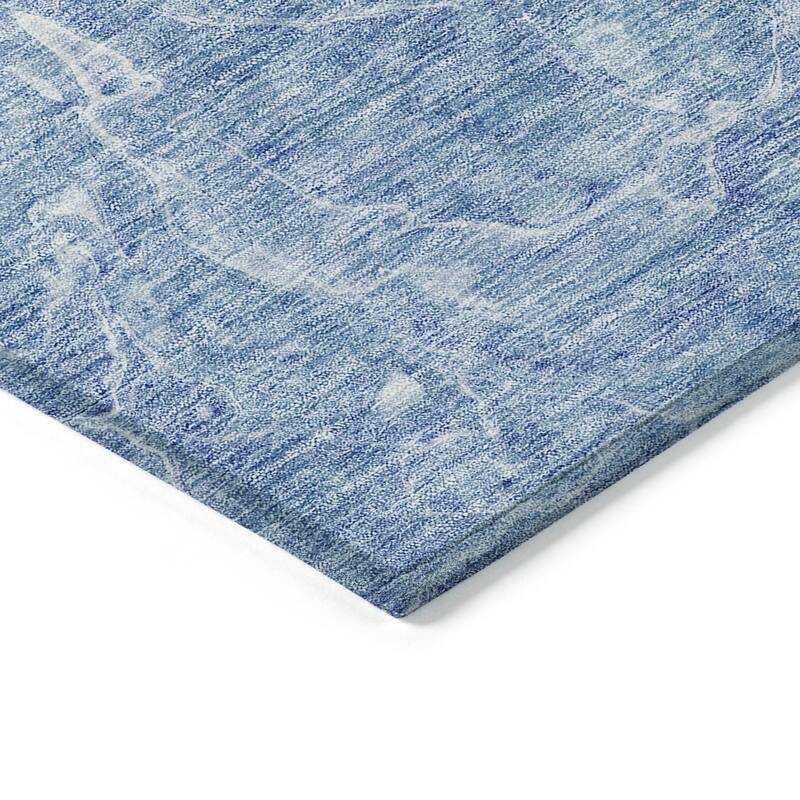 Machine Washable Indoor/ Outdoor Chantille Abstract Watercolor Rug