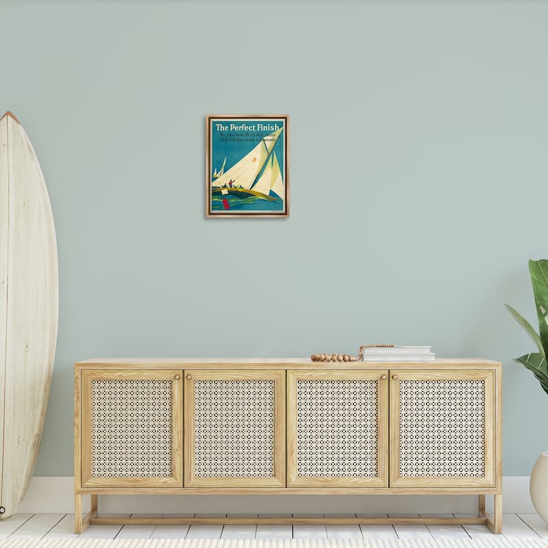 Stupell Perfect Finish Antique Sailors Framed Floater Canvas Wall Art Design By Marcus Jules