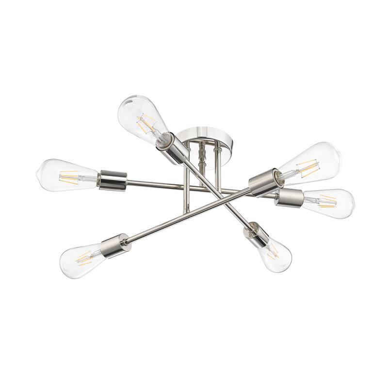 Millennium Lighting Decco 6 Light Pendant Fixture in Matte Black