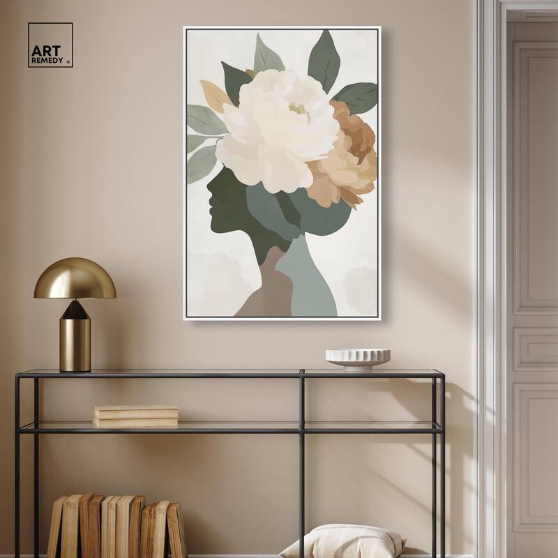 Floral Headpiece I Canvas by Art Remedy