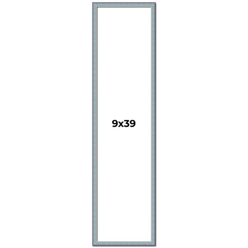 9x39 Frame Rustic Sky Blue Solid Wood Picture Frame | 0.75 Inch