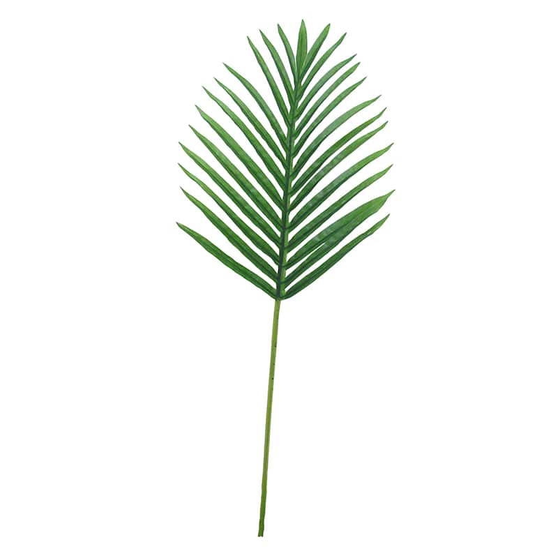 Set of 3 Artificial Hawaiian Tropical Areca Palm Leaf Stem Plant Greenery Foliage Spray Branch 25.5in