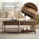 preview thumbnail 21 of 22, HULALA HOME Derk Transitional 47"W Spindle Fluted Rectangular Storage Coffee Table with Solid Wood Drawers