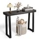 preview thumbnail 1 of 27, Modern Console Table Solid Wood for Entryway or Hallway Decor Black - 42.9 in.
