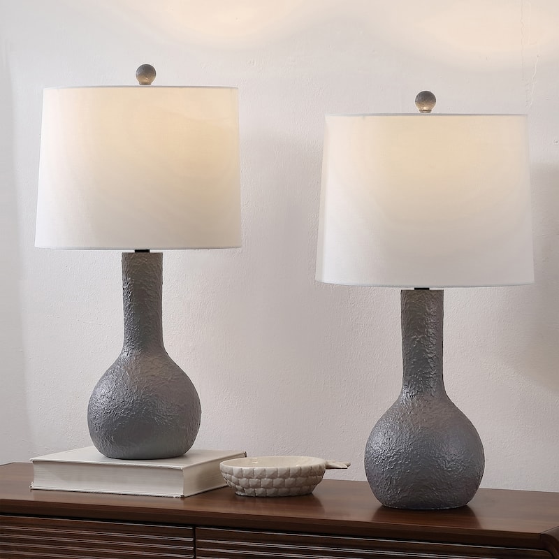 Katee 24.75" Resin/Metal Gourd LED Table Lamp, (Set of 2), By JONATHAN Y