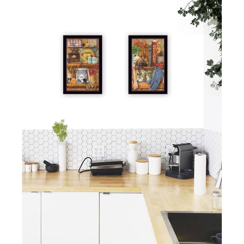 Trendy Decor 4U "Sugar, Spice, Herbs" Printed Framed Wall Art by Ed Wargo
