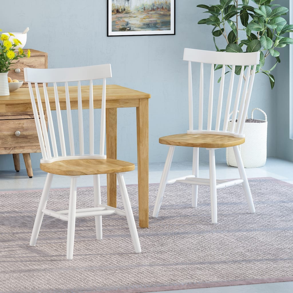Balcomb Farmhouse Dining Chairs (Set of 2) by Christopher Knight Home