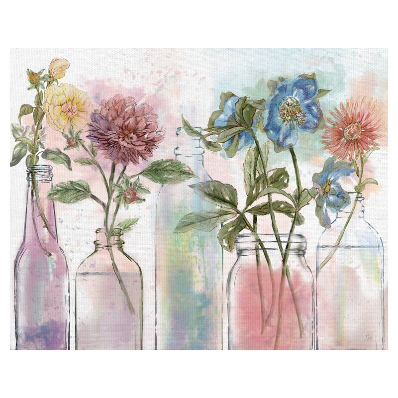 Vintage Bottle Collection by Nan Canvas Art Print