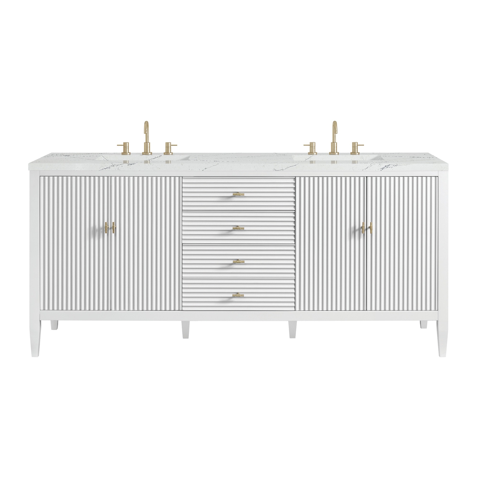 James Martin Vanities 485-V72-3ENC Myrrin 72" Double Basin Wood Vanity