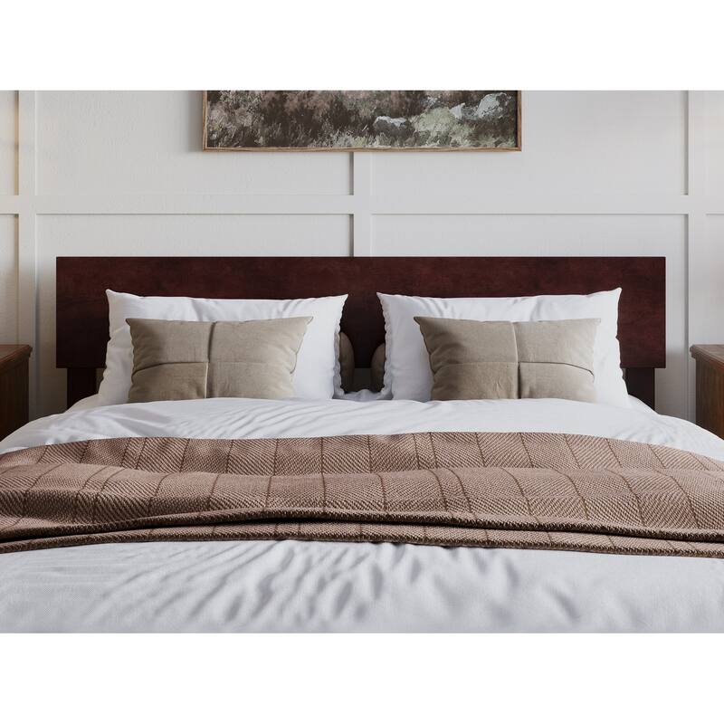 Aria Solid Wood Modern Low Profile Platform Bed