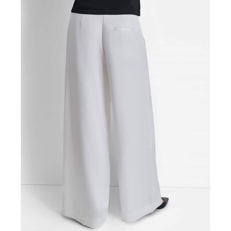 DKNY Wide Leg Pintuck Trousers