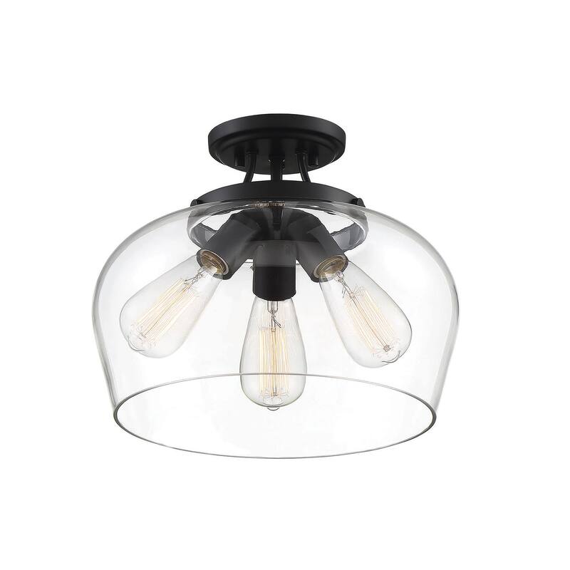 Savoy House Octave 3 Light 13" Wide Semi-Flush Ceiling Fixture
