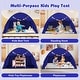 preview thumbnail 21 of 28, Gymax Twin Full Size Bed Tent w/2 Windows Flags for Boys & Girls Aged