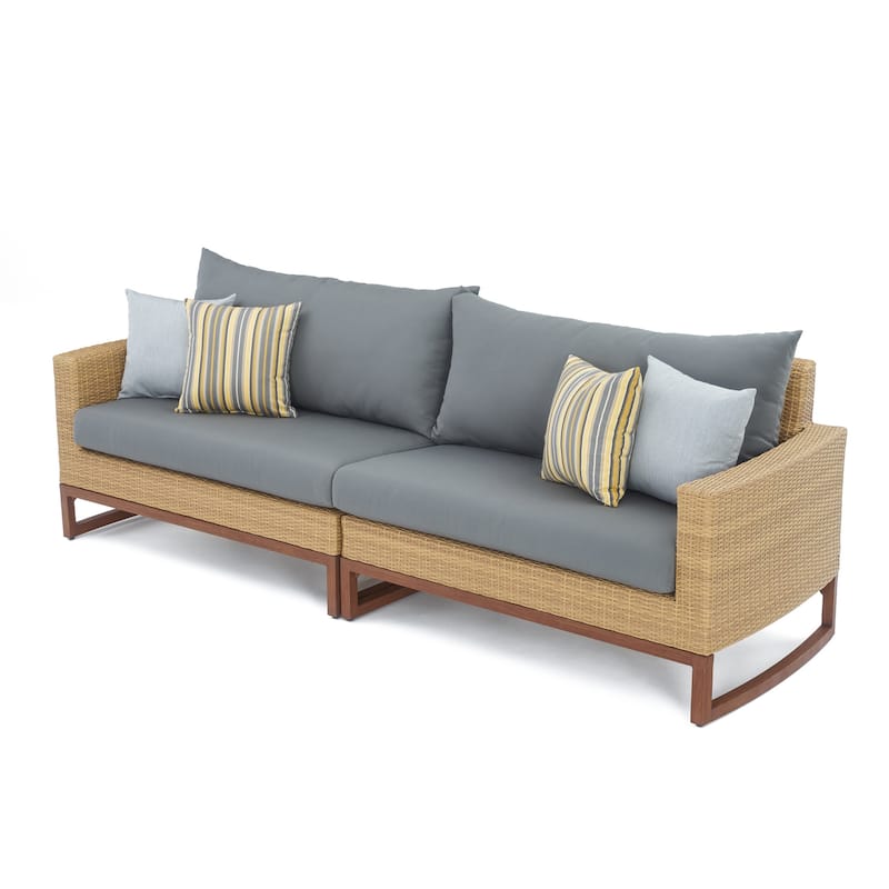 Mili 8 Piece Sunbrella Outdoor Patio Sofa and Club Chair Set