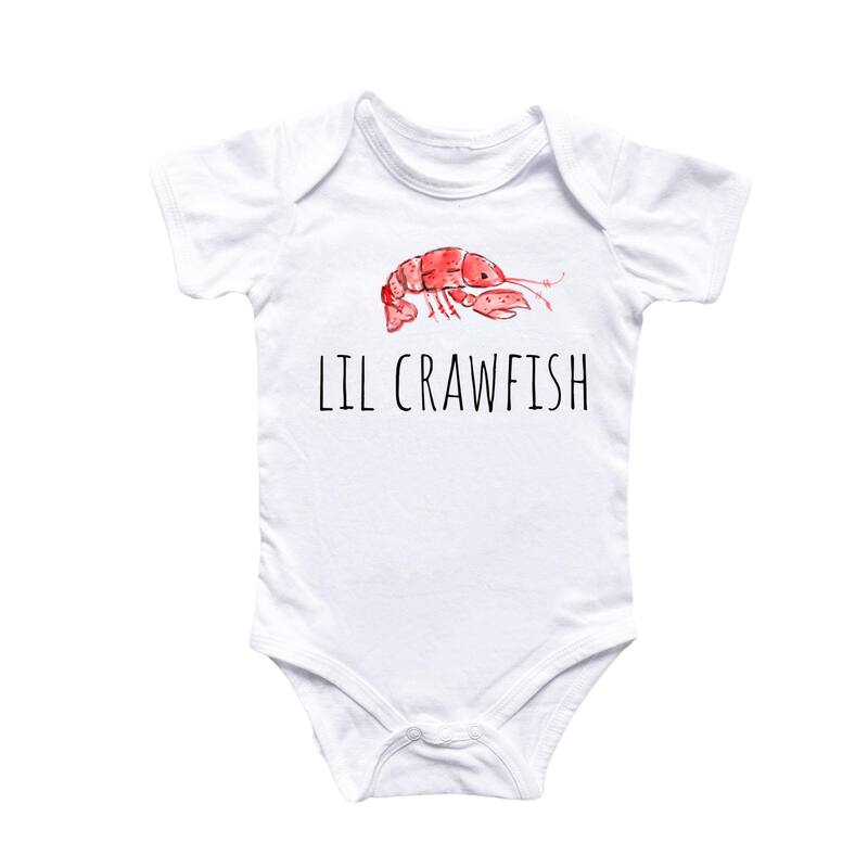Little Crawfish - Baby Boy Girl Clothes Infant Bodysuit Funny Cute Newborn - Blue - 0-3M