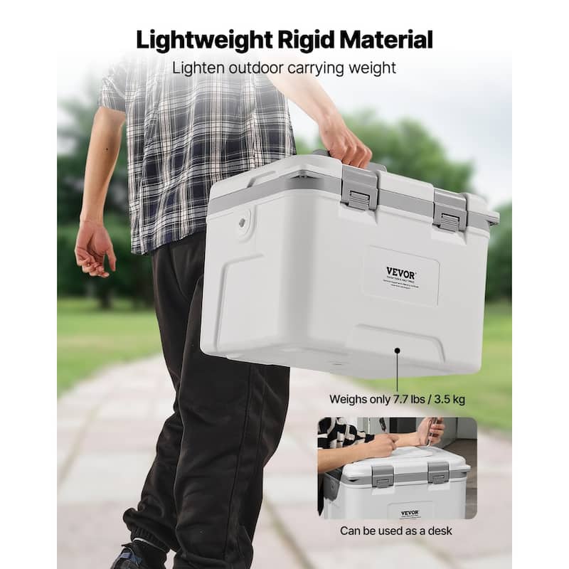 30 Can Insulated Cooler 21QT with Handles & Shoulder Strap for Travel - 16.7 x 12.6 x 12.4 in