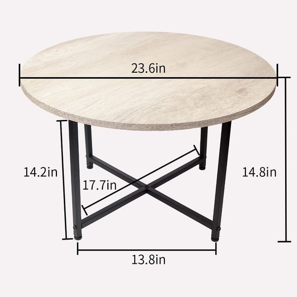 Folding Round Coffee Table for Living Room Heavery Duty Portable Small ...