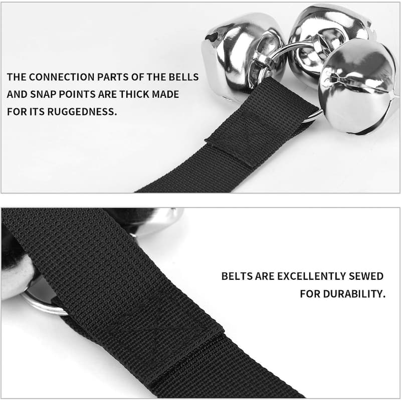 Puppy Bells Dog Pet Cat Doorbells -3 Snaps for Length Adjustment