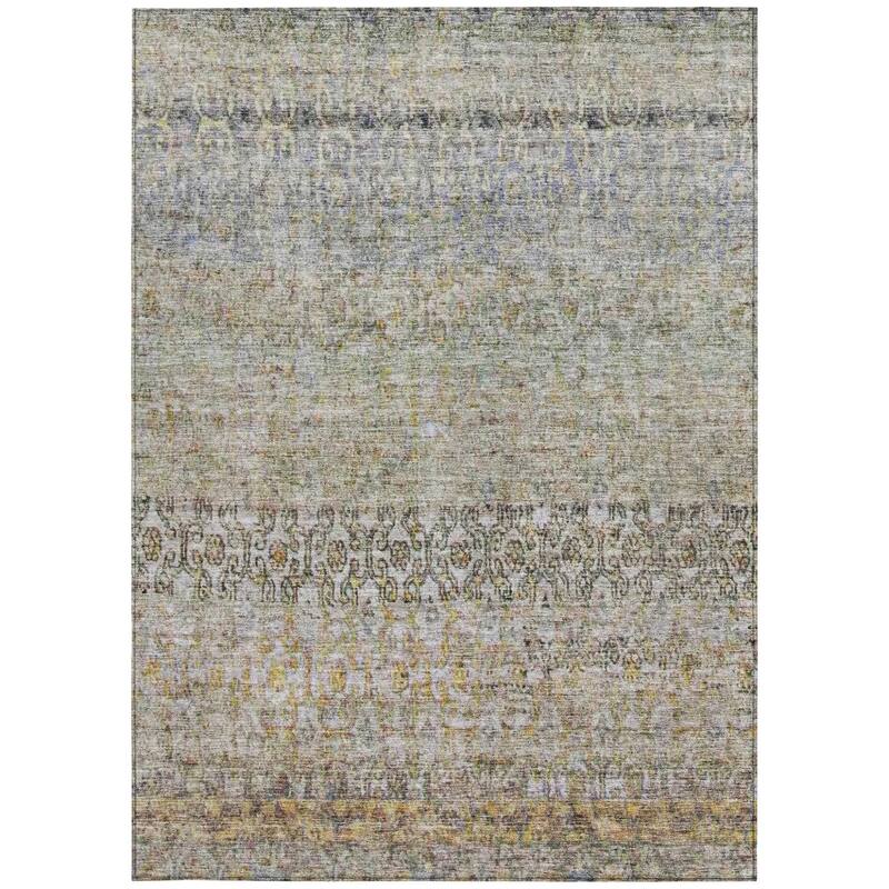 HomeRoots Floral Traditional Rectangle Outdoor Rug