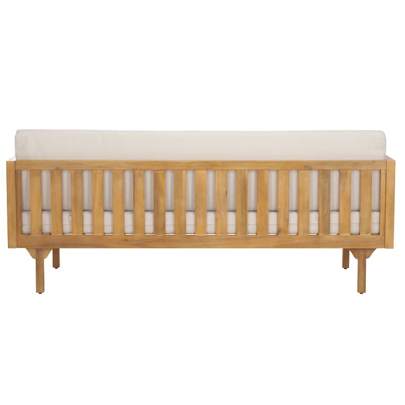SAFAVIEH Outdoor Living Napoli 3-Seater Bench - 28"W x 68"D x 24"H