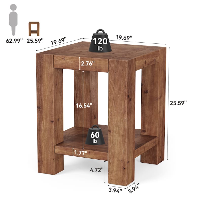 Cat Litter Box Enclosure with Storage Cabinet - Brown