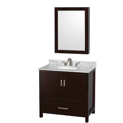 Wyndham Collection WCS141436SUNOMED Sheffield 36" Free Standing Single