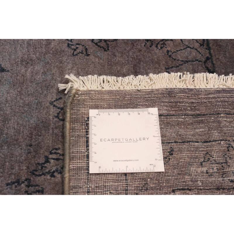 ECARPETGALLERY Hand-knotted Vibrance Grey Wool Rug - 7'11 x 10'1