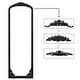 preview thumbnail 34 of 66, Arched Full-Length Solid Wood Carving Floor Mirror