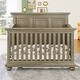 preview thumbnail 4 of 8, Traditional Farmhouse Style 4-in-1 Full Size Convertible Crib - Converts to Toddler Bed, Daybed and Full-Size Bed Stone Gray
