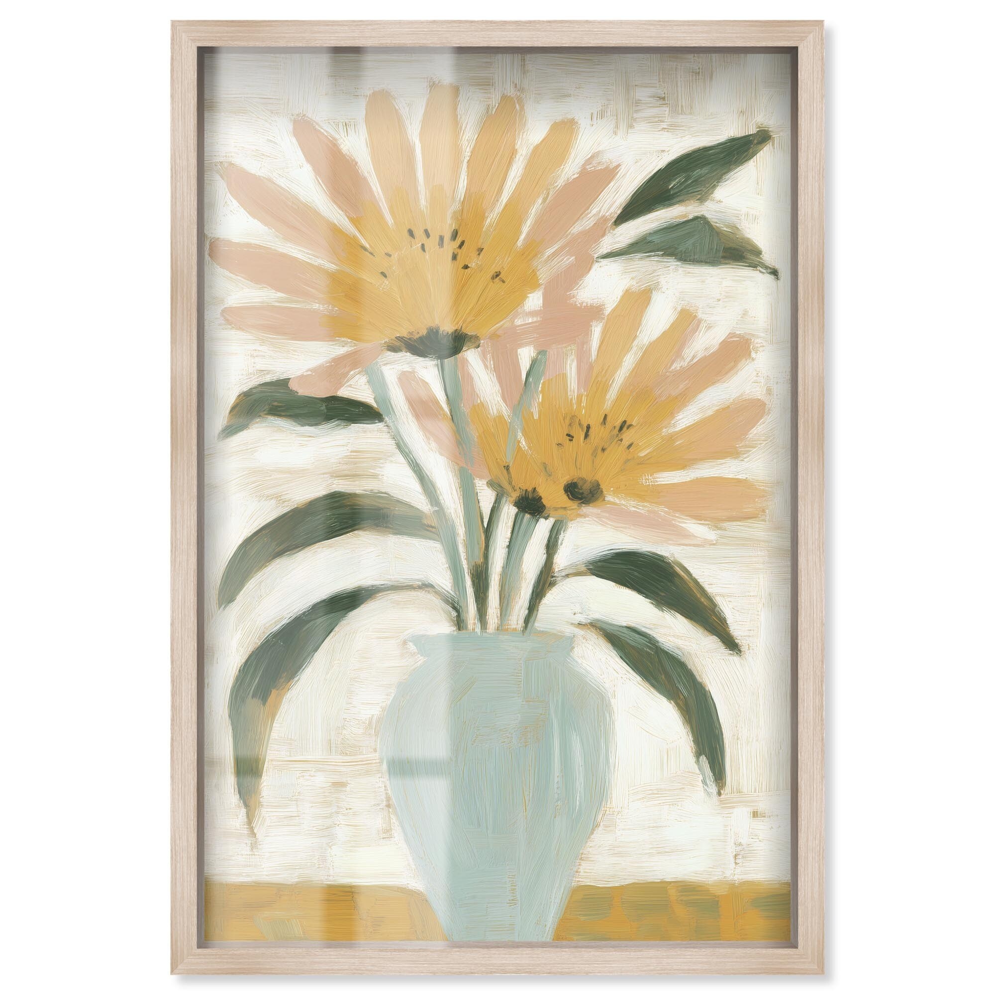 Soft Blooms III Floral Wall Decor Shadowbox Print by Art Remedy