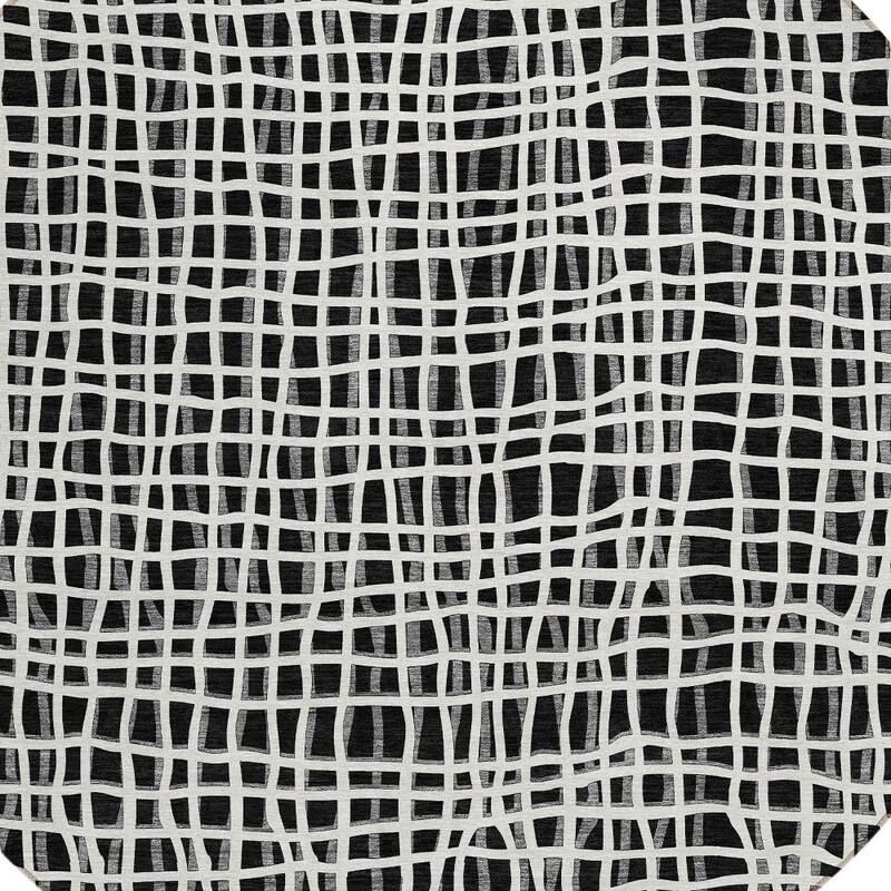 HomeRoots Striped Transitional Rectangle Outdoor Rug