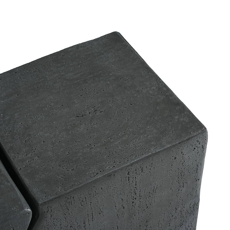 Christopher Knight Home - MGO Modern Outdoor Side Table Set with Durable Magnesium Oxide Construction