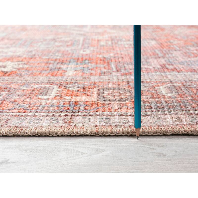 VER01 Vera Collection Coral Power Loomed Indoor Area Rug